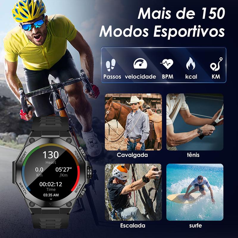Smartwatch Aurafit AM18 AMOLED – Saúde, Estilo e Alta Performance