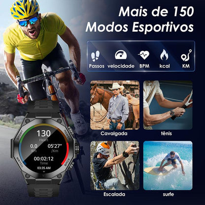 Smartwatch Aurafit AM18 AMOLED – Saúde, Estilo e Alta Performance