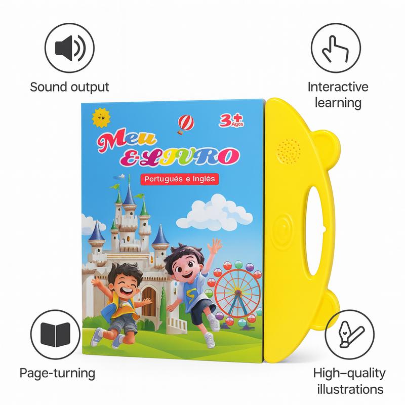 Livro Interativo Bilíngue Touch & Sound – Português / Inglês (Multitemas)