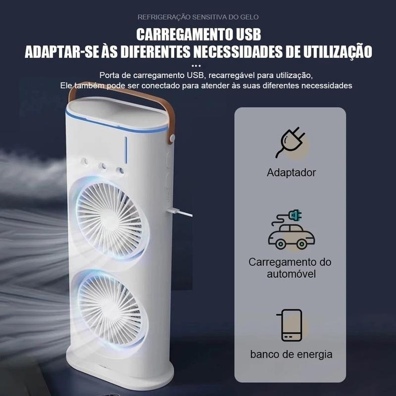 Ventilador Nebulizador 3 em 1 Sanfeng