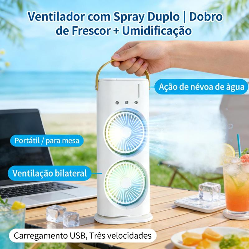 Ventilador Nebulizador 3 em 1 Sanfeng