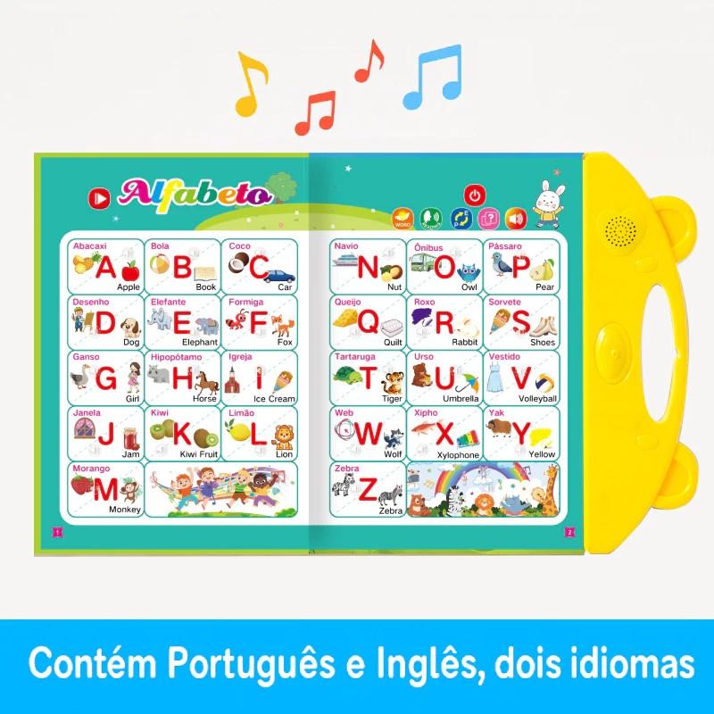 Livro Interativo Bilíngue Touch & Sound – Português / Inglês (Multitemas)